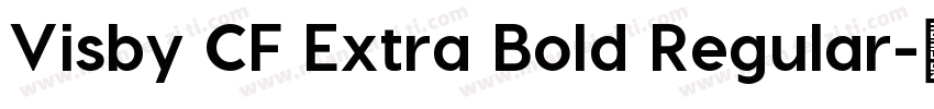 Visby CF Extra Bold Regular字体转换
